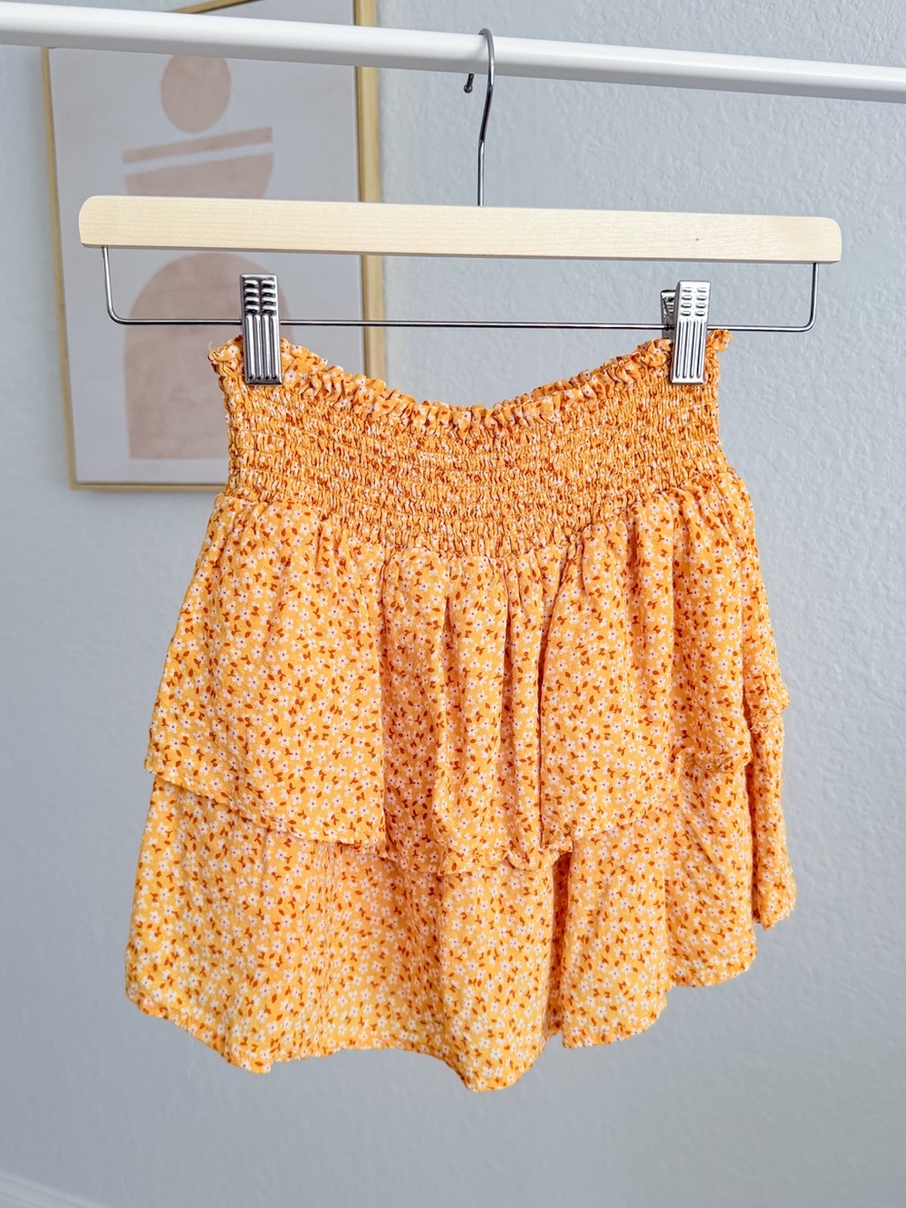 Cat & Jack Sunny Floral Smocked Tiered Mini Skirt